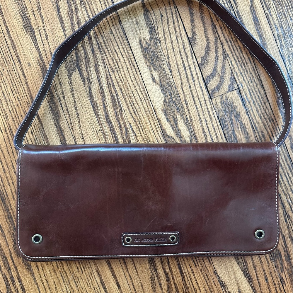 Anne Klein Brown Leather  Bag